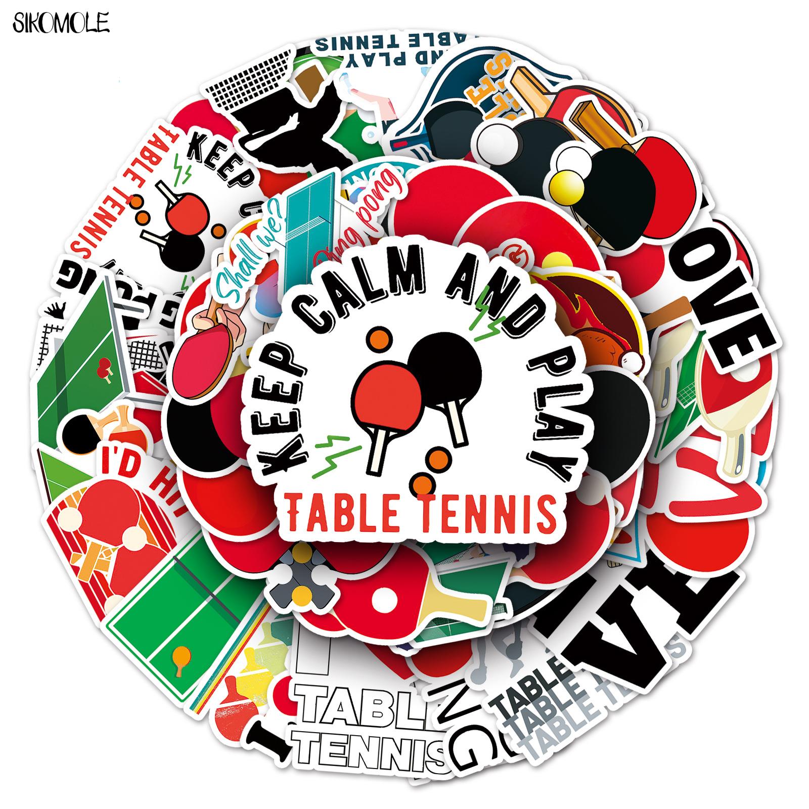 Table Tennis Olympics - 10/30/50 sztuk Ping-pong Ball naklejki DIY